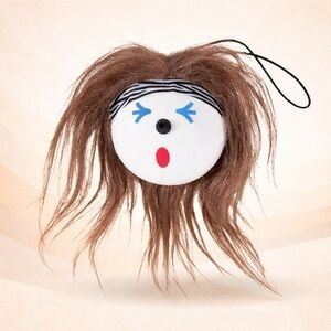 Jack In The Box Meat Riot Antenna Ball Plush Keychain Y2K Weirdcore Collectible